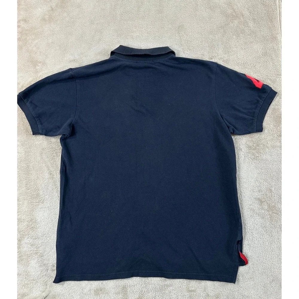Vintage‎ Polo Ralph Lauren Big Flesh Pony #4 Men's Size XL Black Short Sleeve